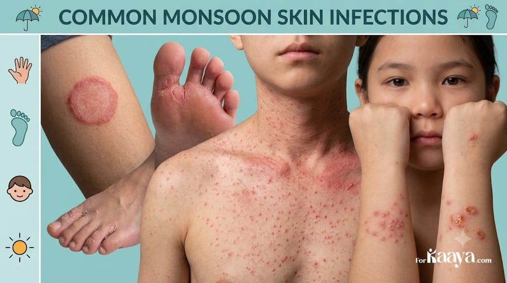 Common Monsoon Skin Infections And Solutions To Fix Them